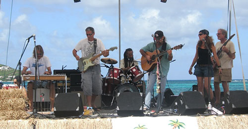 Will Hart playing his Emmons steel guitar